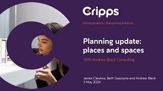National Planning Policy Framework webinar: Places and spaces May 2024