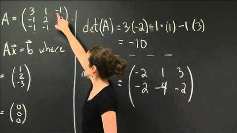 Solve a linear system using matrices | MIT 18.02SC Multivariable Calculus, Fall 2010