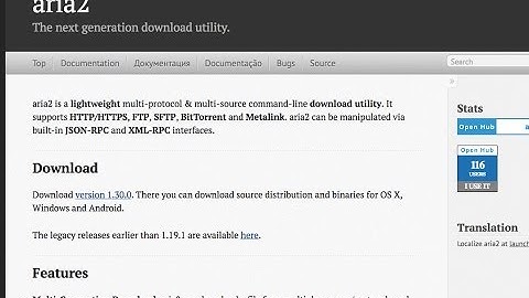 Aria2 : Simple Download manager