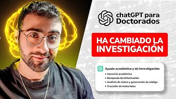 Cómo usar chatGPT para tu INVESTIGACIÓN y TESIS | Doctorandos, Postdocs e Investigadores