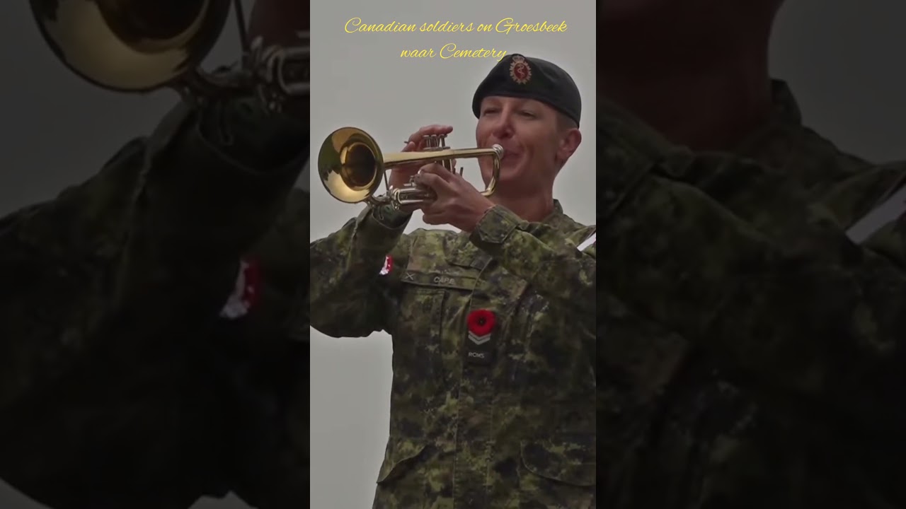 Canadian soldiers at the Groesbeek War Cemetery 1