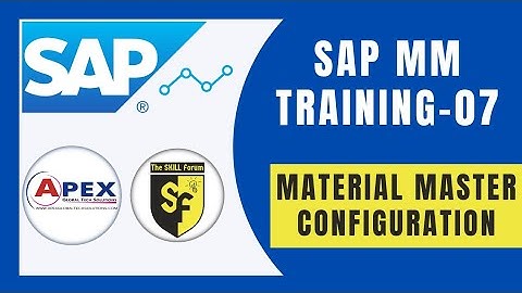 SAP MM MATERIAL MASTER CONFIGURATION | MATERIAL TYPE | MATERIAL NUMBER RANGE | MATERIAL GROUP