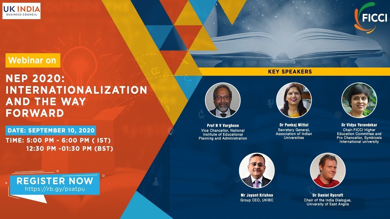 NEP 2020 Internationalization and the Way Forward YouTube