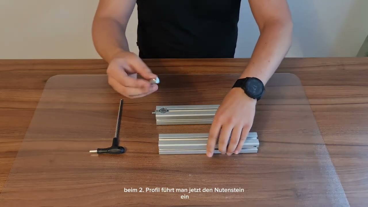 Univerbinder richtig montieren | Aluminiumprofile stabil verbinden