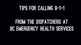 Tips for calling 9-1-1