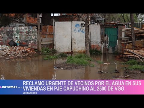 Reclamo Urgente de Vecinos por el Agua en sus Viviendas en Pje ...