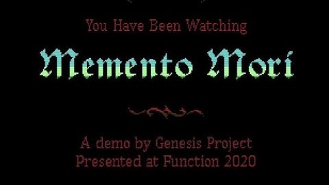 Memento Mori by Genesis Project (C64 Demo)