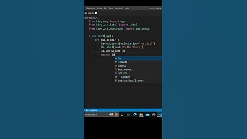 Create app using python kivy