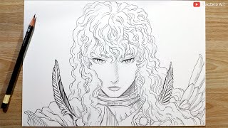 How to draw Griffith | step-by-step easy | Berserk