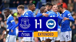 EXTENDED PREMIER LEAGUE: HIGHLIGHTS: EVERTON 1-1 BRIGHTON