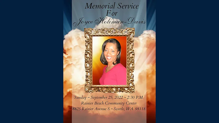 Memorial Service for Joyce Holiman - Davis