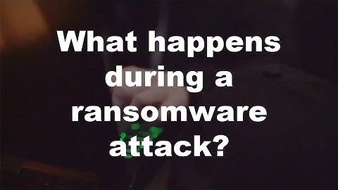 What happens during a ransomware attack?