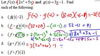College Algebra Chapter 3 Review 1-7