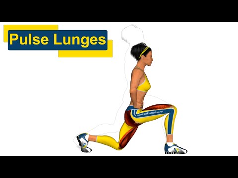 Tonificar gluteos: Pulse Lunges