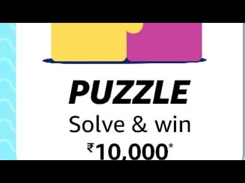 Amazon Puzzle Solve & Win ₹10,000 