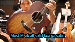 Most M-ak all solid koa ga satin acoustic guitar