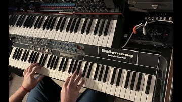 Moog Polymoog 280A and Roland JX3P synth Jam for Jamuary 14 2022