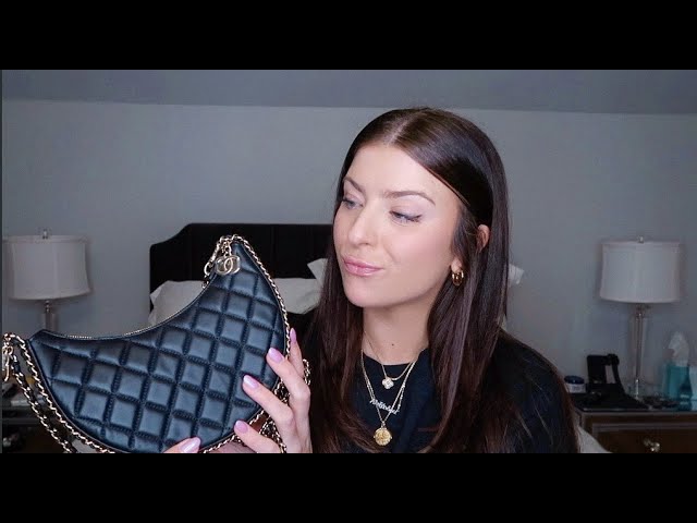 Chanel Gabrielle Crocodile Embossed Calfskin Small Hobo 💓 Unboxing + Try  On 