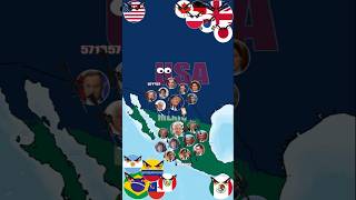 Which Countries Would Support USA or MEXICO? #countryballs#countryball#usa #mexico