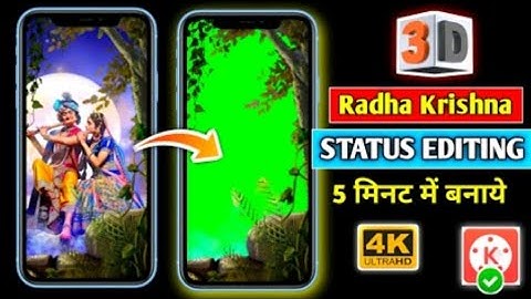 3D Trending Radha Krishna Status Video Editing || 3d Trending Behind Objects Status Video Editing