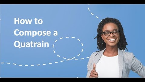 How to Compose a Quatrain