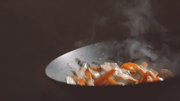 stir fry slow motion😋😋