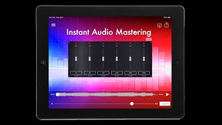 AudioMaster App Tutorial (Instant Audio Mastering) screenshot 1