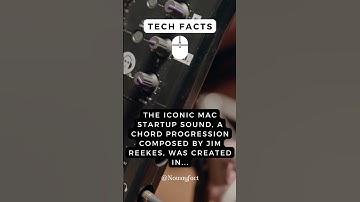 Tech Fact - Apple, the Surprising Story Behind the Iconic Mac Startup Sound! #shorts