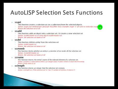 AutoLISP - Selection