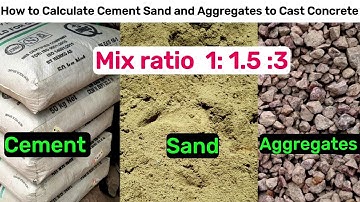 How to calculate cement sand and aggregates quantity in concrete G25| Material quantity calculation