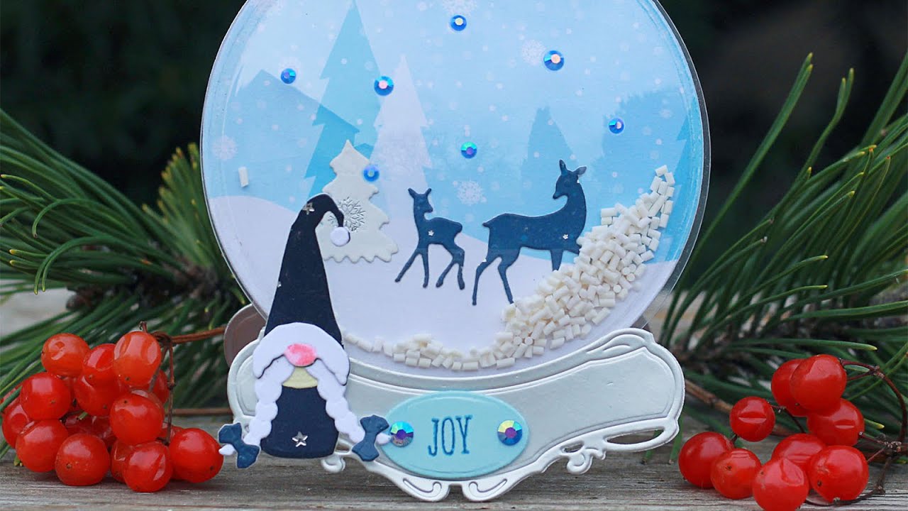 25 DAYS OF CHRISTMAS 2021 - DAY 12 - Gnome Snow Globe