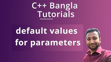 C++ Bangla Tutorials 55 : default values for parameters