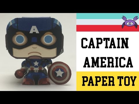 paper toy captain america