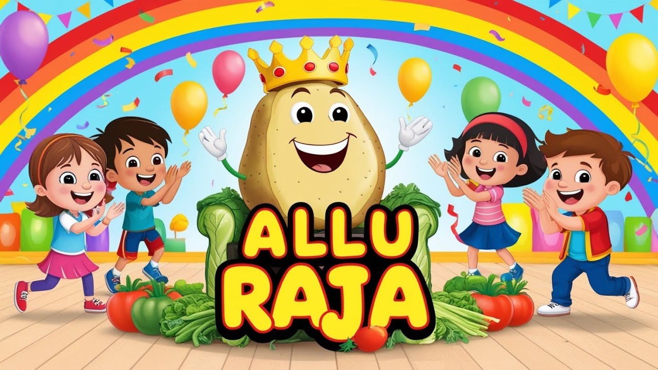 आलू राजा, आलू राजा | Alu Raja | Best Hindi Rhymes For Babies | Hindi ...