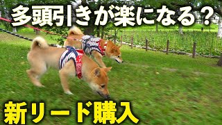 多頭飼育散歩の悩みが解消？肩掛けショルダーリード購入