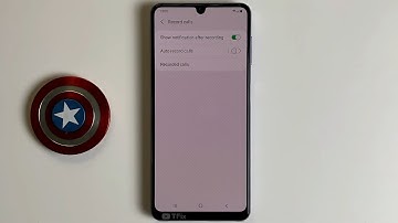 How to enable/disable Auto record calls on Samsung A22 Android 11