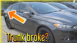 Fixing Ford Trunk Pop linkage (2016 Ford Fusion SE)
