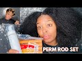 Perm Rod Set | Natural Hair | Blown Out Hair