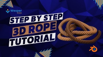 How to make a rope in blender | Blender 3d model a rope | Quick Tutorial #blender #blendertutorial
