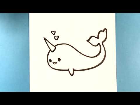 Featured image of post Cute Narwhal Drawings Easy