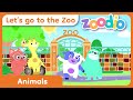 Lets go to the zoo song  zoodio  animals and wildlife music for kids