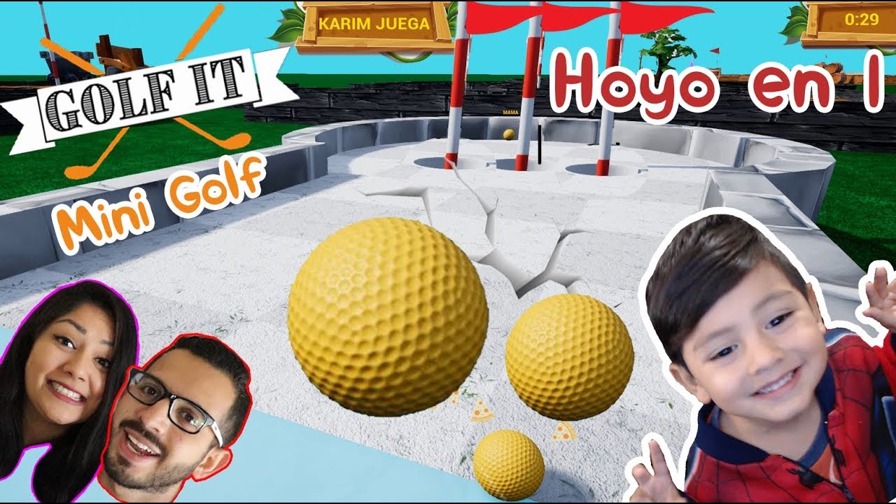 Hoyo En 1 En Golf It Mini Golf 3d Con La Bolita Amarilla Juego Divertido - roblox baldy 2018 gameplay youtube