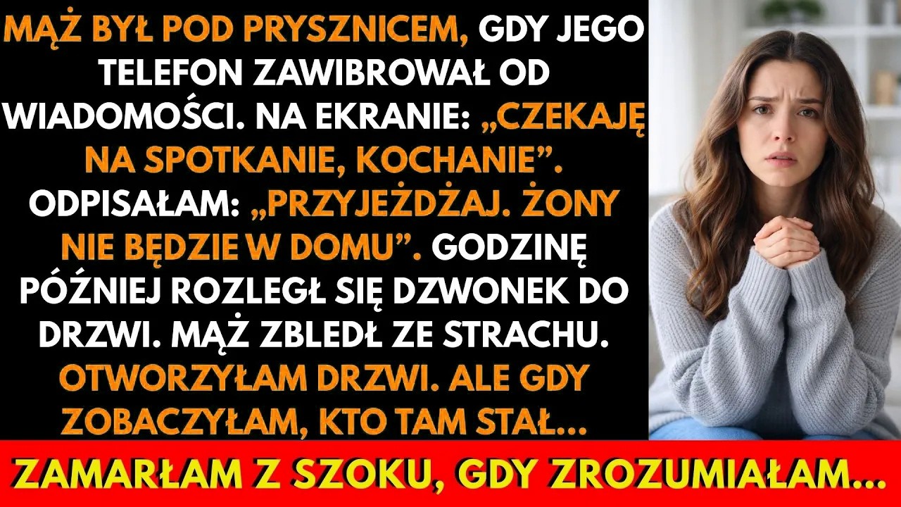 Myślałam, że to zwykłe zmęczenie i kryzys w małżeństwie. Aż pewnego wieczoru spojrzałam na telefon męża, który został na kuchennym stole, i przeczytałam wiadomość od kobiety z naszego bloku:...