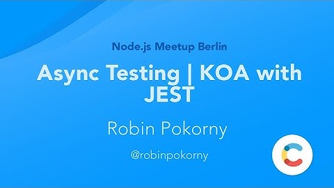 Async Testing | KOA with JEST by Robin Pokorny