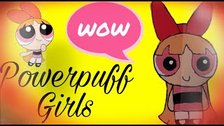 طريقة رسم فتيات القوة بلوسوم |  How to draw Powerpuff Girls Blossom