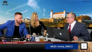 Televízia Slovan 22.02.2023 Hosť: MUDr. Andrej JANCO ? SK News