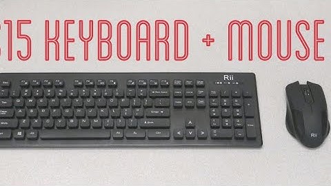 Unboxing: $15 Rii RK200 Wireless Keyboard and Mouse Combo