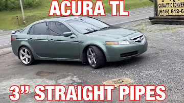 2006 Acura TL EXHAUST w/ 3 INCH STRAIGHT PIPES!