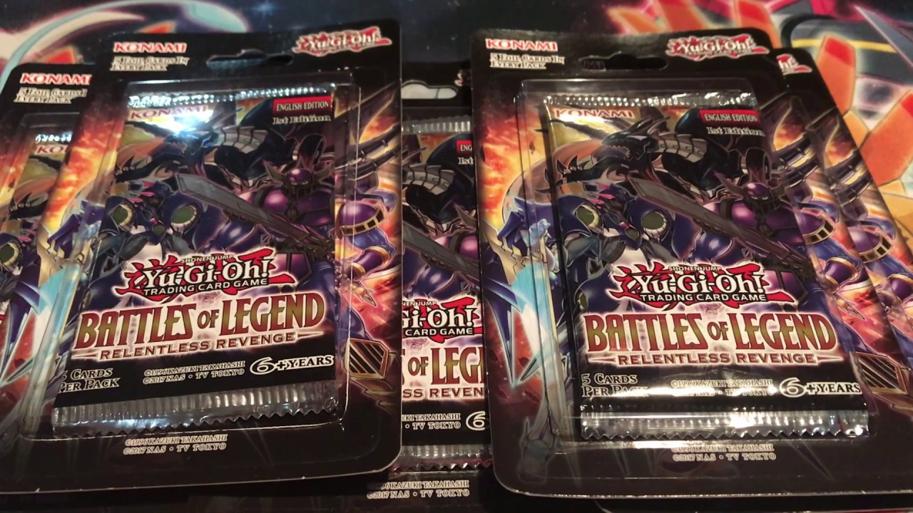 *NEW SET* YUGIOH! BATTLES OF LEGEND RELENTLESS REVENGE 5X BOOSTER PACK