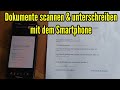 Smartphone-Dokumente scannen & unterschreiben 📱